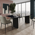 Стол обеденный Nolan 180, керамика глянцевая / две опоры овал