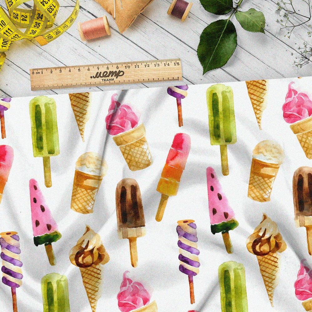 Ткань поплин мороженное