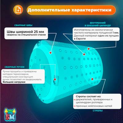 Роллер-аттракцион «Солнце», ПВХ, двухместный, 2,2×2×2 м