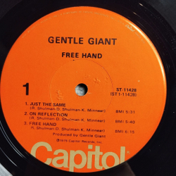 Винтажная виниловая пластинка LP Gentle Giant Free Hand (USA 1975)