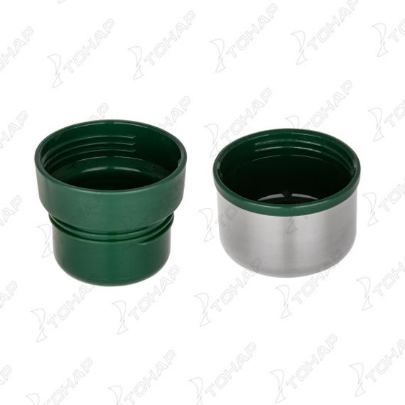 Термос (HS.TM-059-G) 1600ML с ситечком зеленый (2 крышки-кружки) TONAR