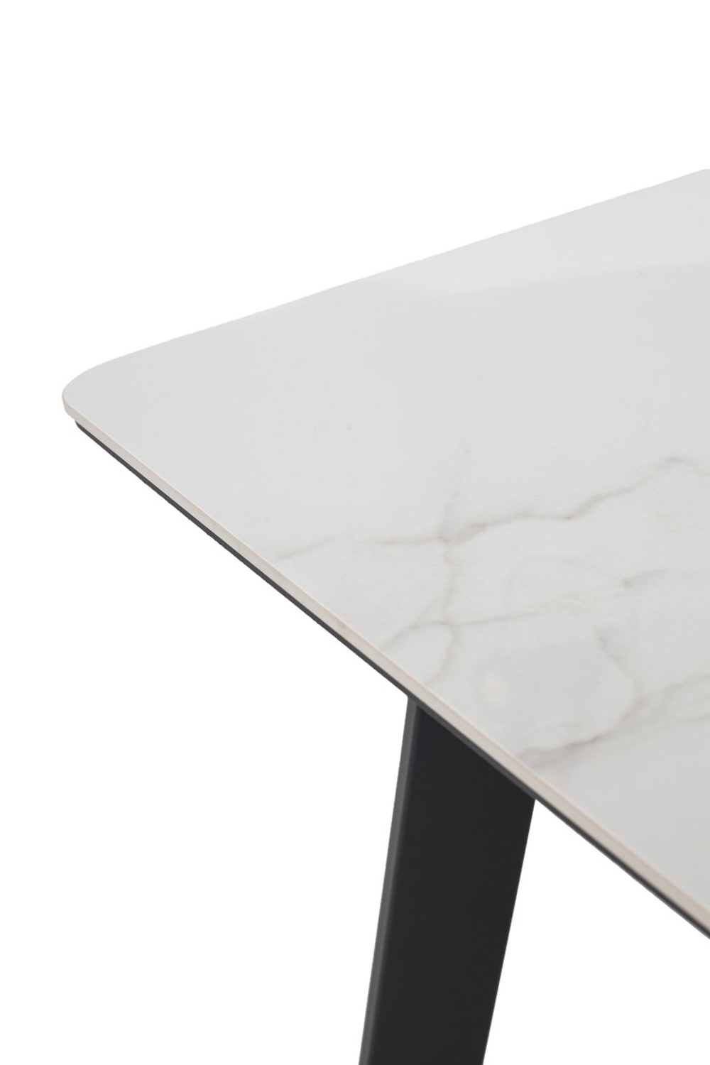 Стол ТИК ТАК 120 PANDORA LIGHT, керамика / Черный каркас М-City