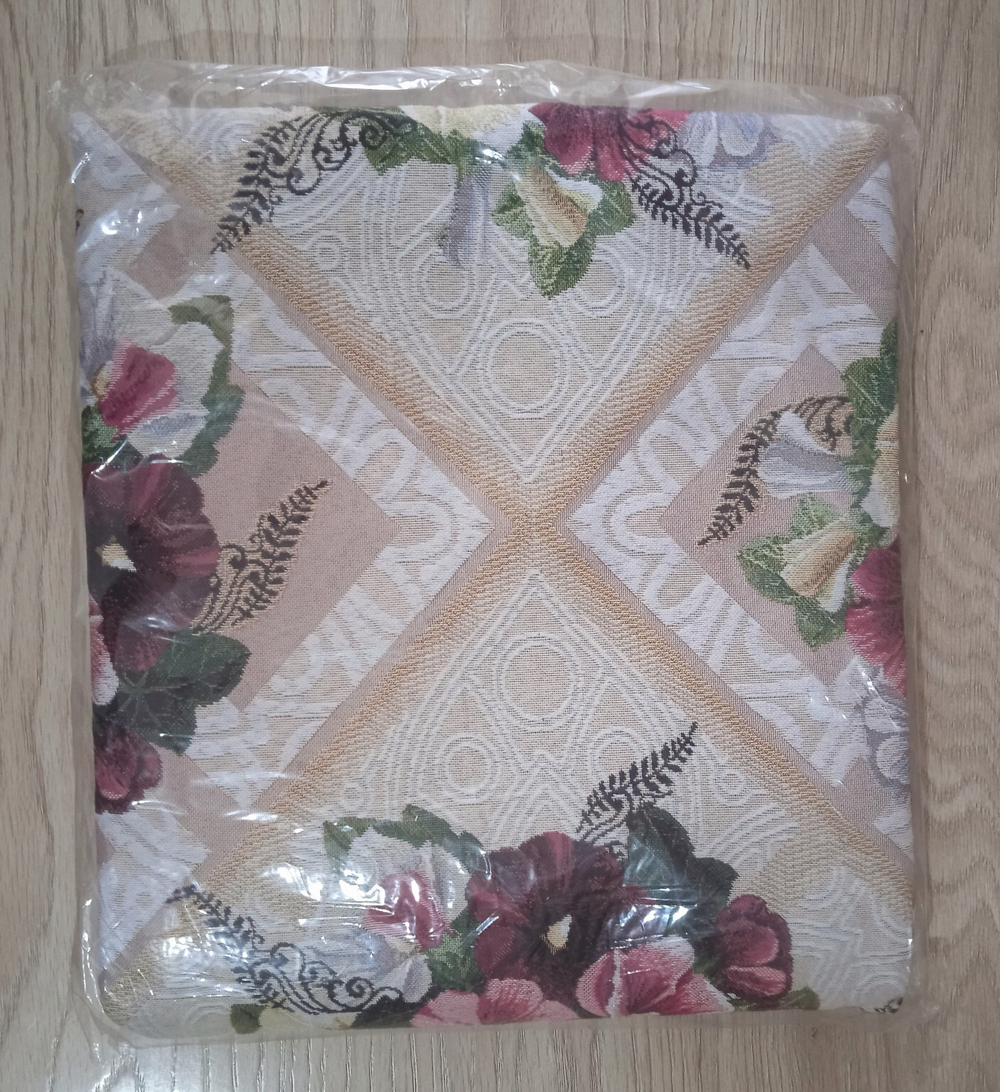 Покрывало гобеленовое Букетик с мальвами евро (240х200)