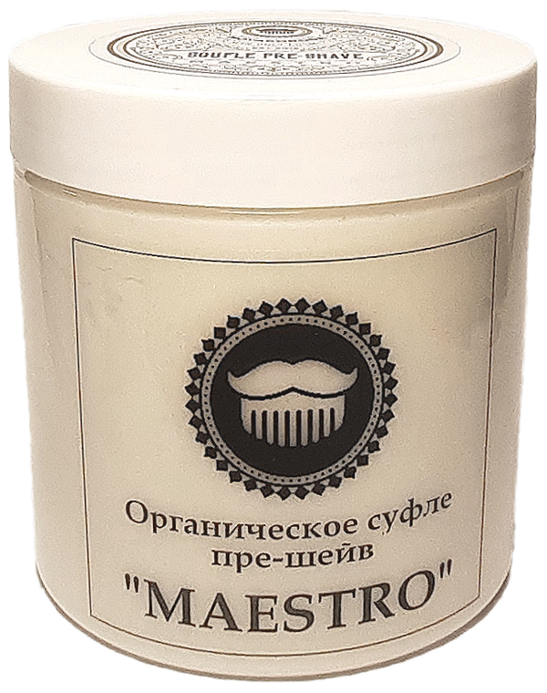 BARBER SIZE. Органическое суфле пре-шейв для бритья "MAESTRO". (500гр.)