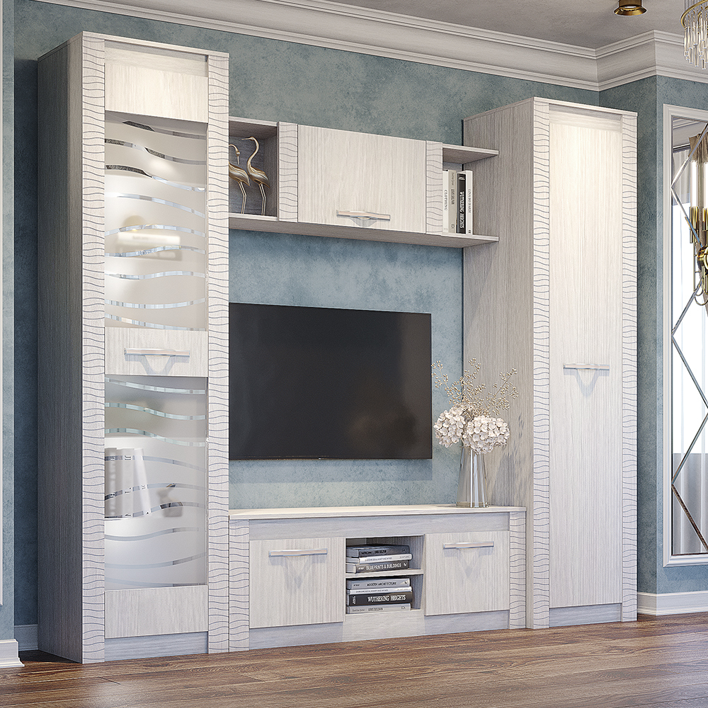 Пенал Монако ПН-18 ясень белый