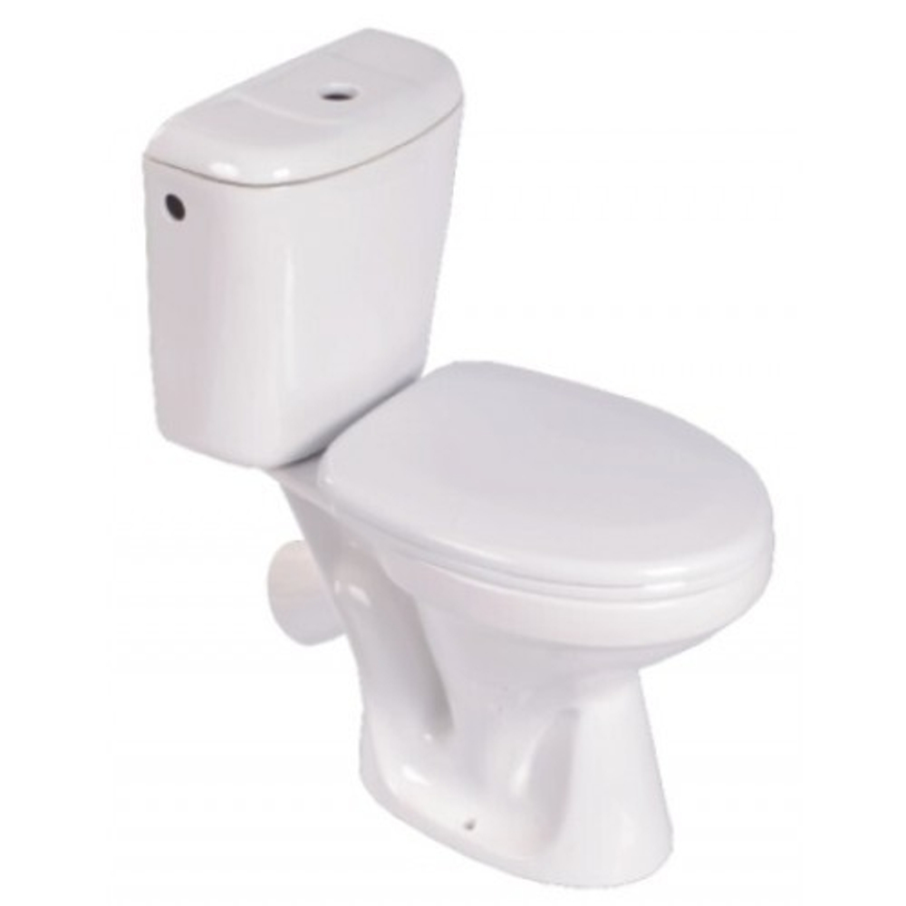 УНИТАЗ-КОМПАКТ НАХОДКА БЕЛЫЙ СТАНДАРТ С КНОПОЧНОЙ АРМАТУРОЙ, БОЛТАМИ КРЕПЛЕНИЯ И СИДЕНЬЕМ