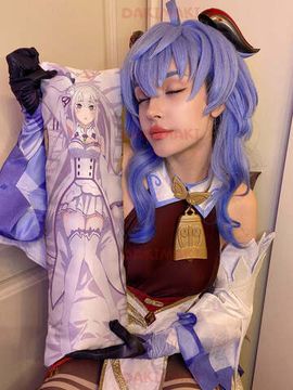 Мини дакимакура Эмилия из Re:Zero. Жизнь с нуля в альтернативном мире арт. M0124, 60х20 см