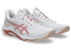 Женские кроссовки для бадминтона/сквоша Asics Netburner Мячistic FF 4 - white/rose rough