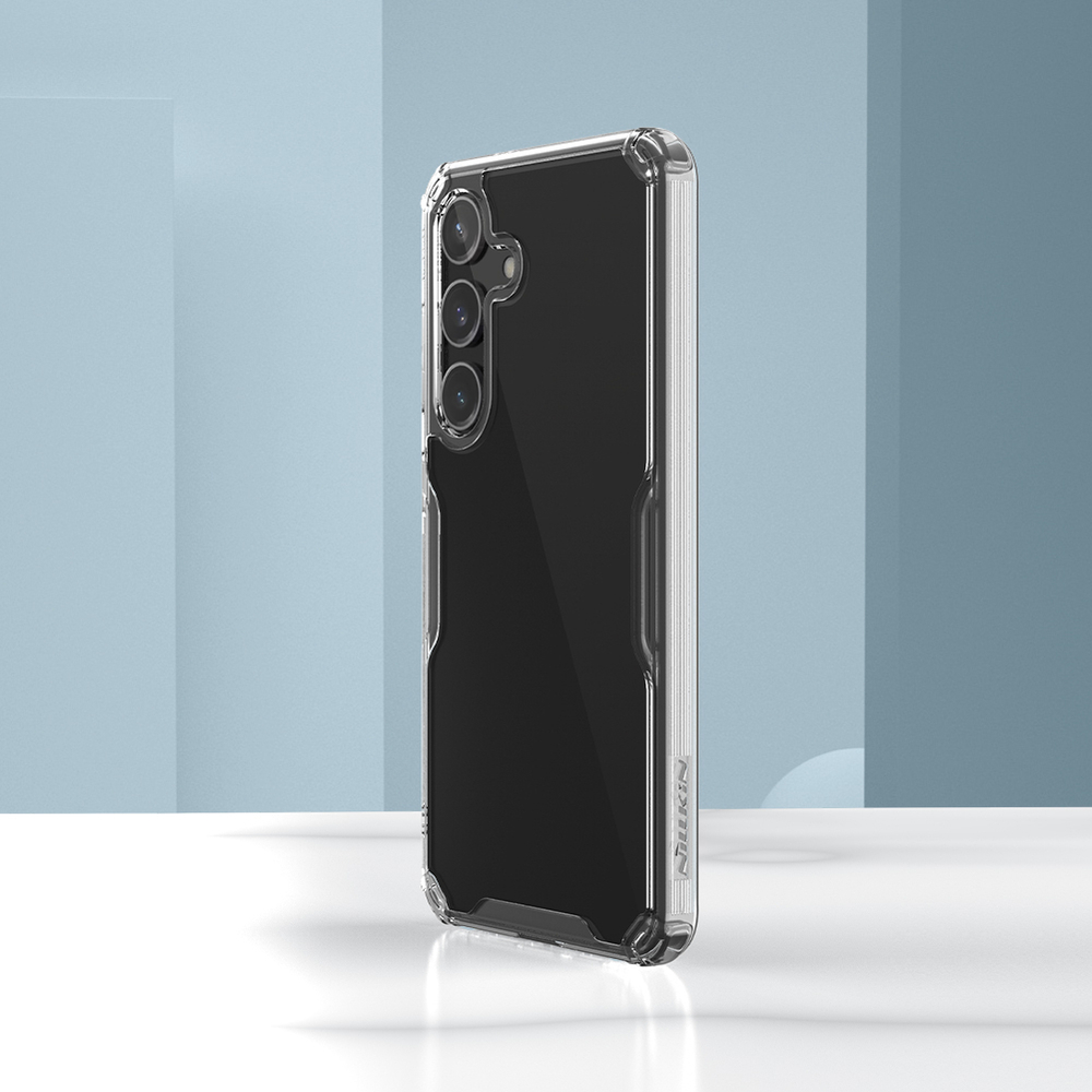 Прозрачный чехол с усиленными углами от Nillkin для Samsung Galaxy S24, серия Nature TPU Pro Case