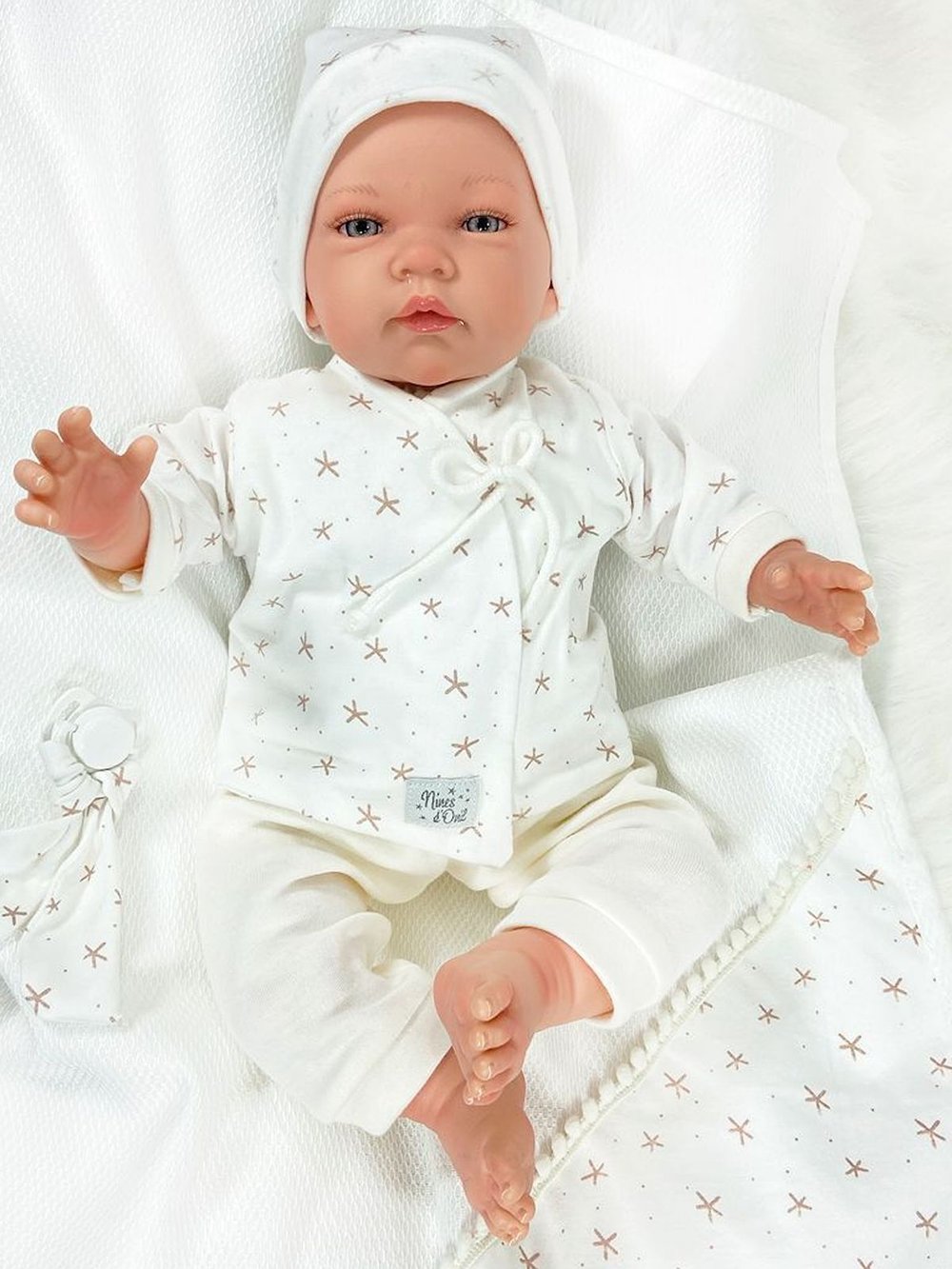 Кукла Реборн Nines 48см Celia мягконабивная (N0212)