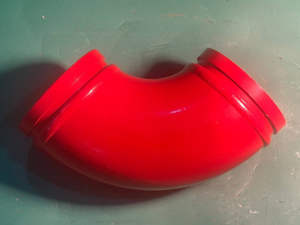 Угол бетоновода DN125*R180*90 двухслойный усиленный