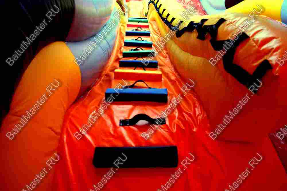 Детский надувной батут-горка "Бульдозер" 19*10*11 м