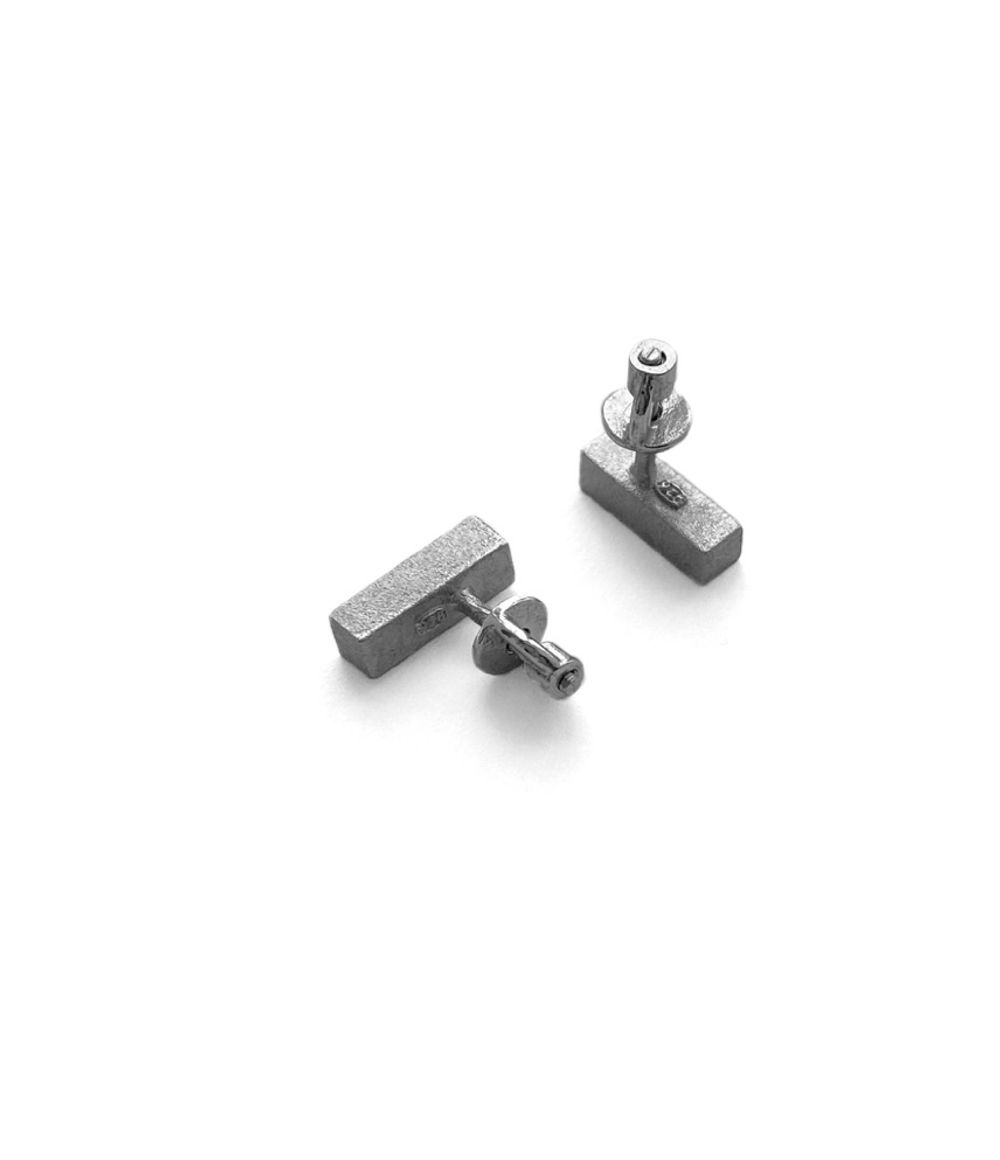 Серьги Бруски сатиновые