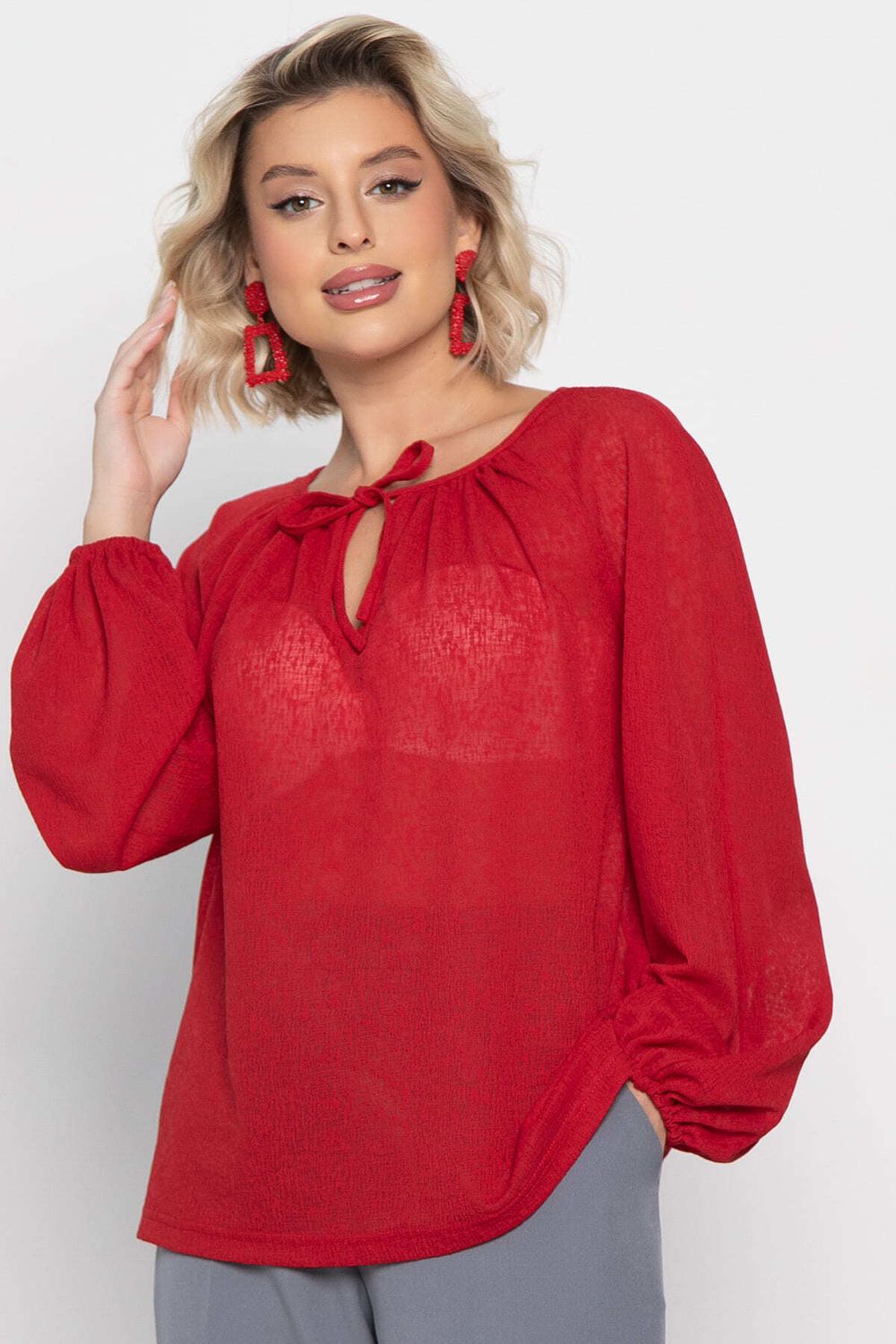 Блуза Шарм (красная) Б14967-10М LT Collection