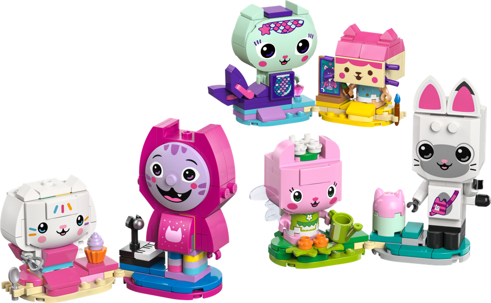 Конструктор LEGO Gabby's Dollhouse Друзья-кошки кирпичной сборки Гэбби 11215 | LEGO Gabby's Cat Friends 324 детали | 6+