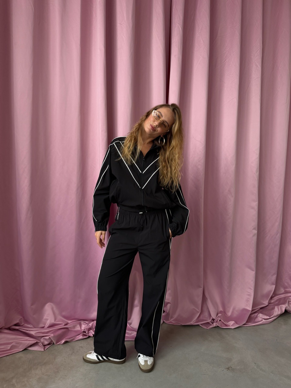 Спортивный костюм Девяностые черный