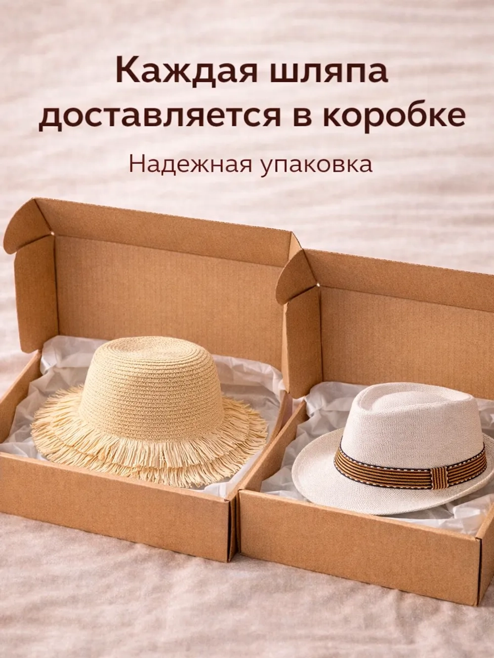 Шляпа соломенная летняя