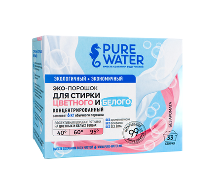 Стиральный порошок Pure Water, ТМ PURE WATER