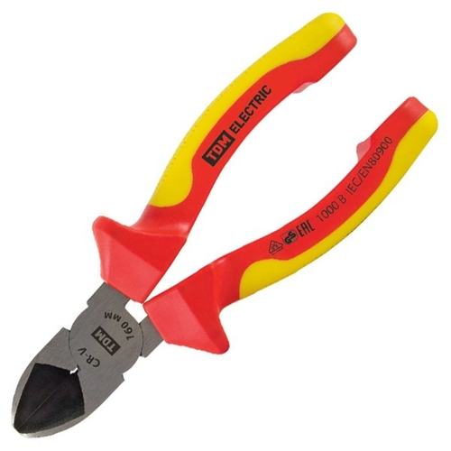 Бокорезы ЭкспертЭлектрик диэлектрические 160 мм до 1000В сталь CR-V SQ1010-0101