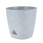 Горшок для цветов AMSTERDAM D 110мм 0,65л с прикорневым поливом, светлый камень