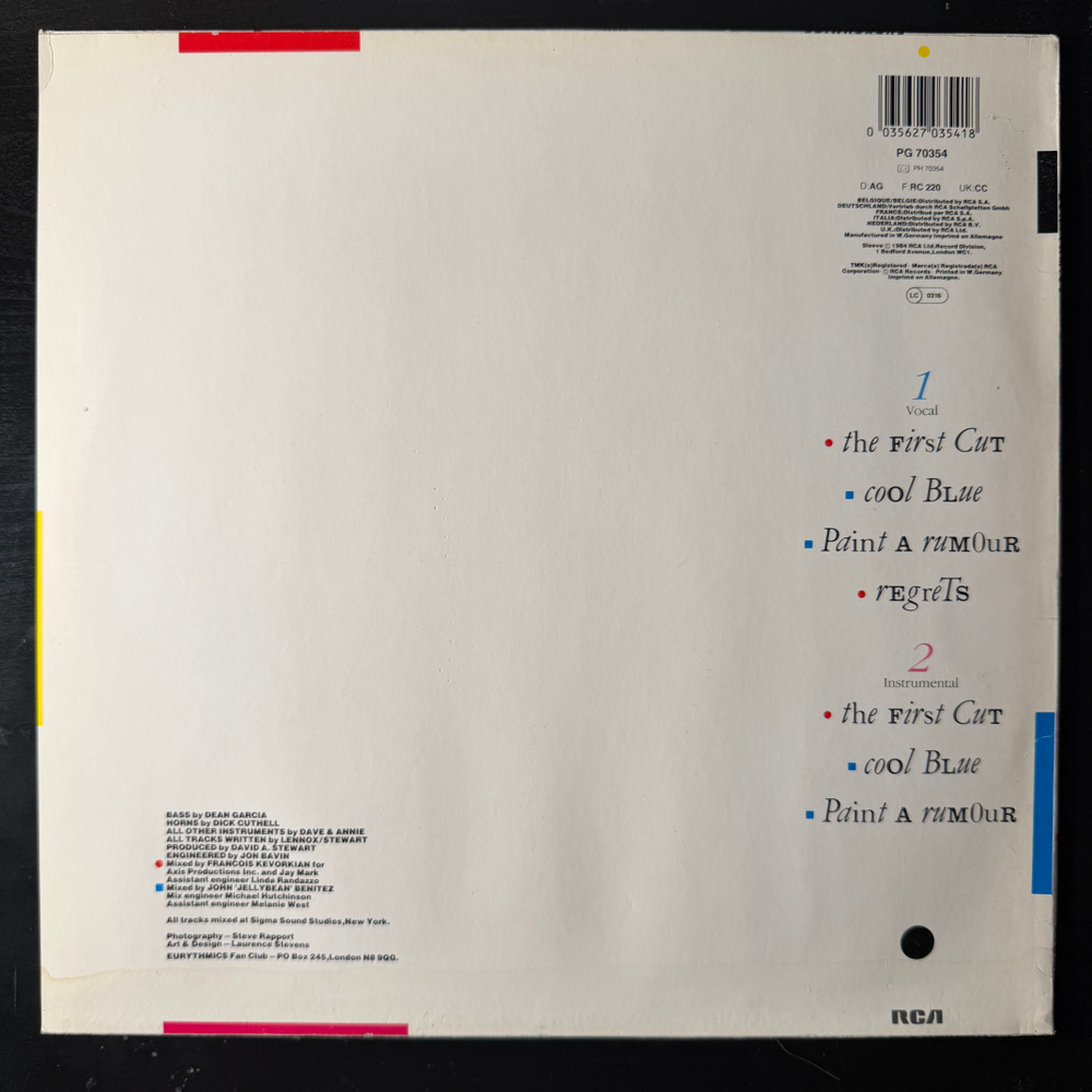 Eurythmics - Touch Dance (Европа 1984г.)