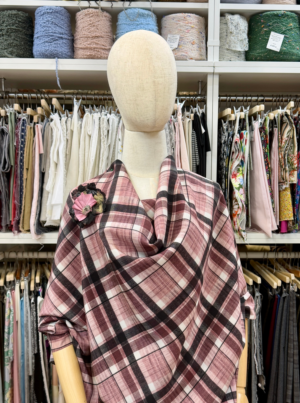 Ткань 100% натуральный шелк отрез 2м (Италия) ш-140 см