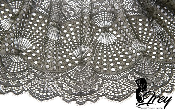 03-167 Кружево эластичное 22 см, хаки