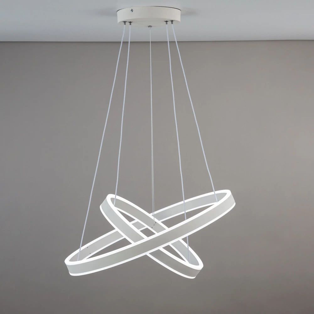 Citilux Дуэт CL719640 LED Люстра подвесная с пультом Белая