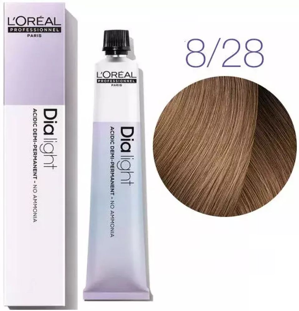 L&#39;Oreal Professionnel Dia Light 8.28 светлый блондин перламутровый мокка 50мл