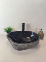 Раковина из речного камня RS-65606 54*38*15 из натурального камня
