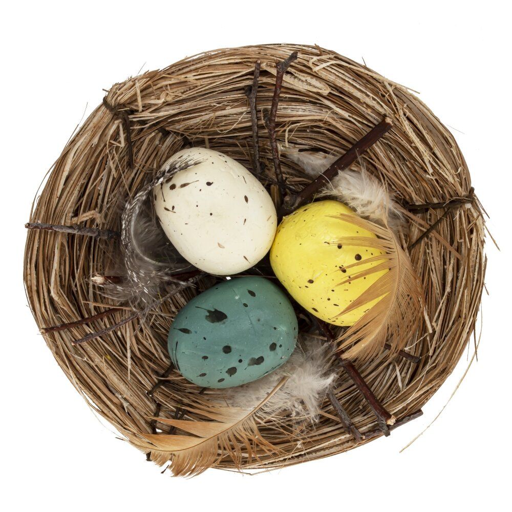 GAEM Изделие декоративное "Гнездо пасхальное", L10 W10 H3 см