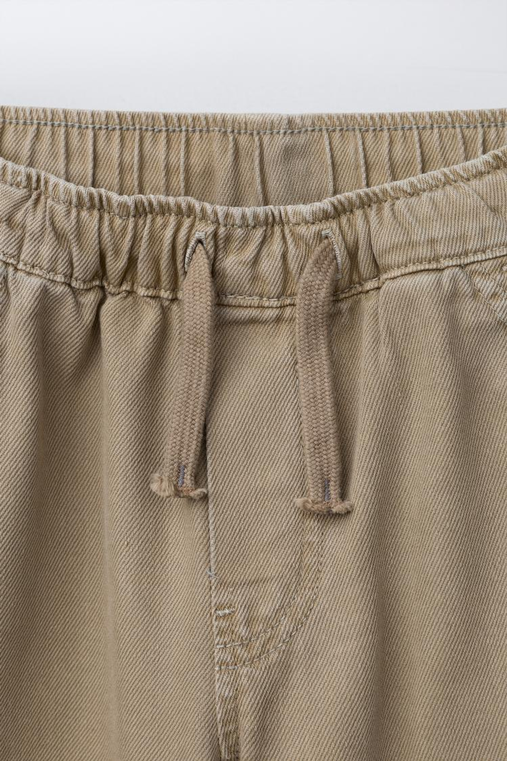 ZARA БРЮКИ СВОБОДНОГО КРОЯ С КАРМАНАМИ, КОРИЧНЕВЫЙ