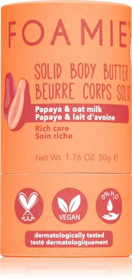 Foamie Oat To Be Smooth Solid Body Butter - масло для тела в кубиках /   50  g  / GTIN 4063528013699