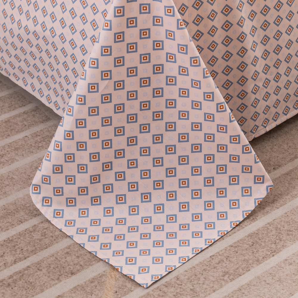 Комплект постельного белья Люкс Сатин 100% хлопок на резинке AR307