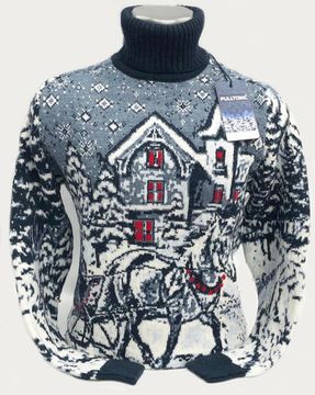 Pulltonic из шерсти и кашемира "Зимние чудеса" Размер (46-54)