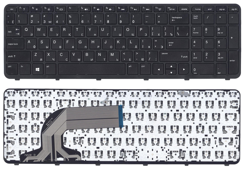 Клавиатура для ноутбука HP 350 G2 черная