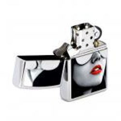 Зажигалка ZIPPO Classic High Polish Chrome™ с изображением девушки ZP-28274