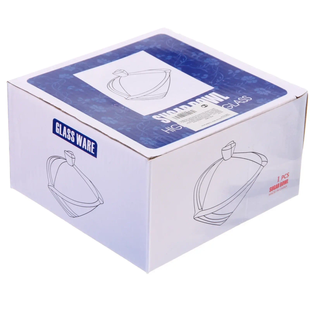 Сахарница стеклянная 400мл «Сладкая мечта» треугольник