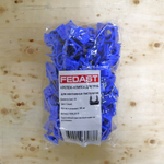 Крепеж-клипса для сантехнических труб для монтажных пистолетов (20 мм, синий,100 шт/уп)