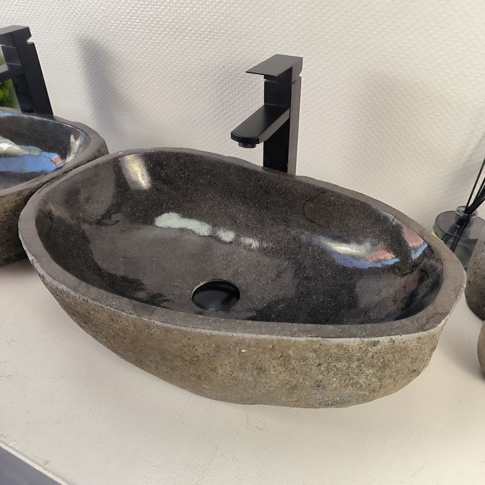 Раковина из речного камня ПАРА! RS-65478 55*36*15 0865