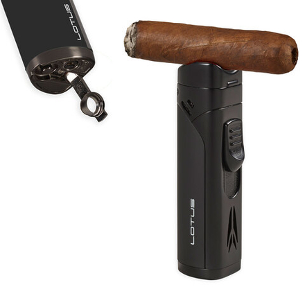 Зажигалка Lotus Monarch Black Matte & Rubberized Black 7200
