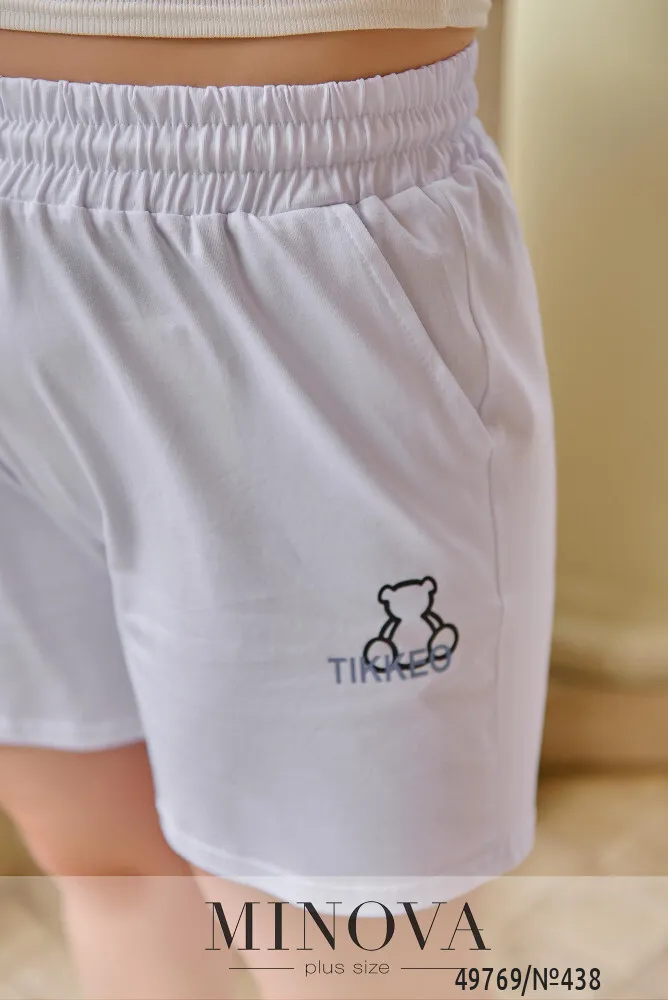 Шорты 438-белый Minova