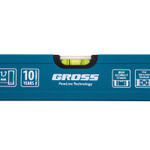 Уровень алюминиевый усиленный, 400 мм, 3 глазка Gross