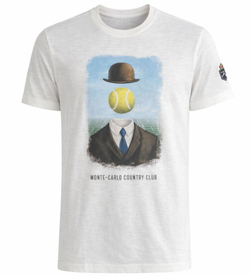 Мужская теннисная футболка Monte-Carlo Country Club MCCC Costume Print - milk
