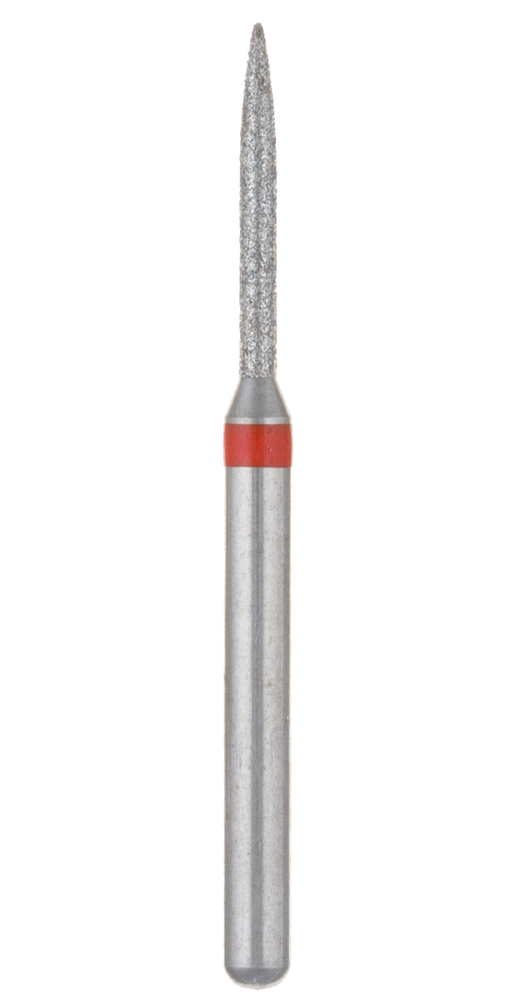 EDENTA F862.314.009 Алмазный бор 862 FG, d 0,9 мм, зернистость мелкая, форма пламя