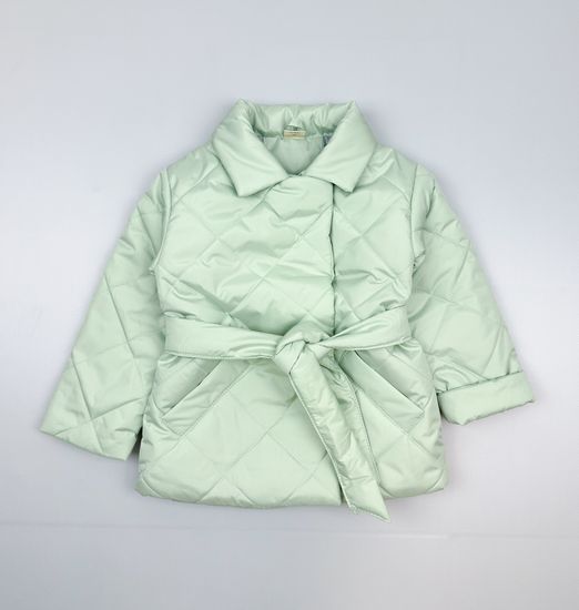 Куртка-пальто для девочки, Фисташка