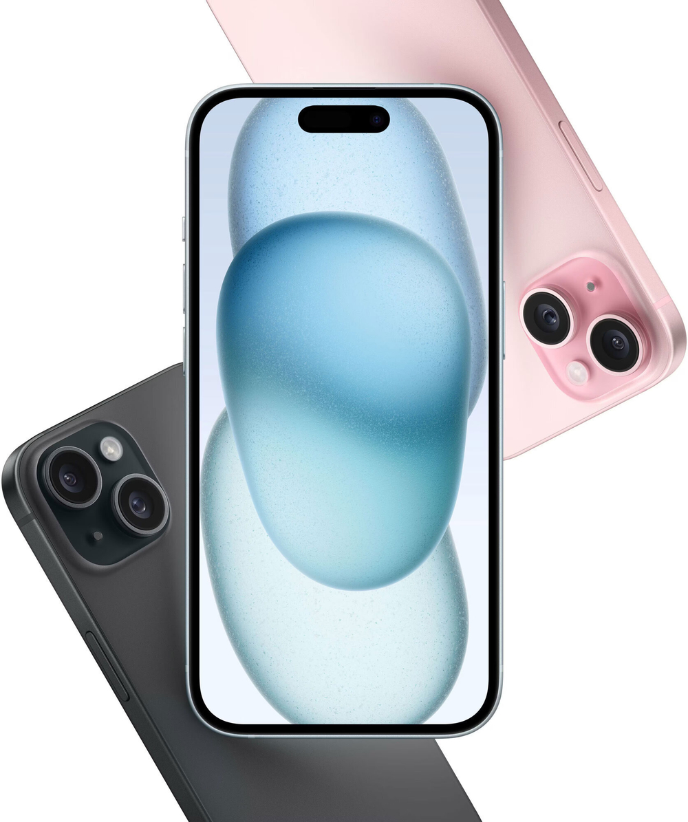 Смартфон Apple iPhone 15 128 ГБ, Dual: nano SIM + eSIM, черный