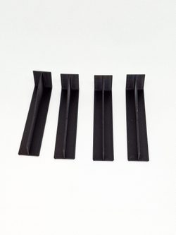 Соединитель для плинтуса 70x12 мм, белый пластиковый - 4 шт.