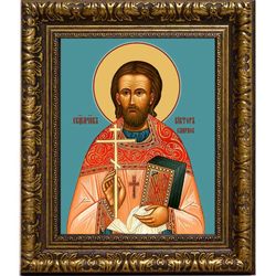Виктор Смирнов, пресвитер, священномученик. Икона на холсте.
