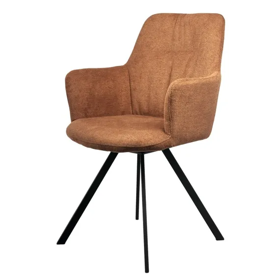 Стул Grant терракотовый шенил на поворотном механизме